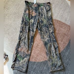 Rustic Ridge Mossy Oak Camouflage Green Brown Camo Cargo Pants Hunting Realtree